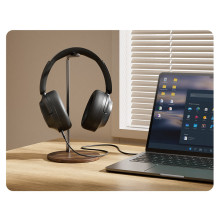 QCY H3S Wireless On-Ear Headphones with LDAC and ANC Noise Cancellation - Black