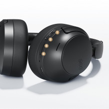 QCY H3S Wireless On-Ear Headphones with LDAC and ANC Noise Cancellation - Black