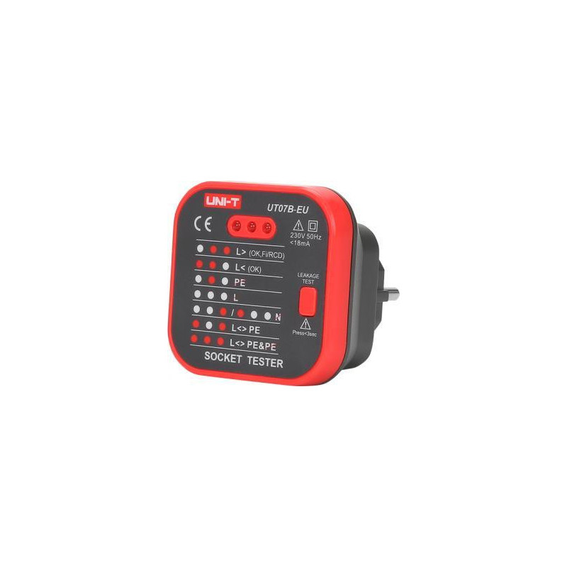 Uni-T Uni-T Tester niazd sieciowych z funkcją sprodzania RCD UT-07B-EU UNI
