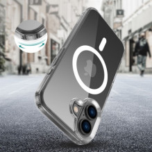 „Tech-Protect FlexAir Hybrid Magsafe“ dėklas, skaidrus iPhone 16 telefonui