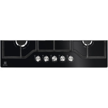 „Electrolux KGG75362K“ juoda, įmontuojama, 75 cm, dujinė, 5 kaitvietė(-s),