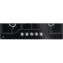 „Electrolux KGG75362K“ juoda, įmontuojama, 75 cm, dujinė, 5 kaitvietė(-s),