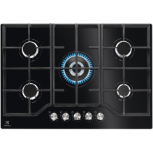 „Electrolux KGG75362K“ juoda, įmontuojama, 75 cm, dujinė, 5 kaitvietė(-s),