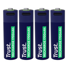 Baterija - Trust 25631 Įkraunama AA 1700 mAh 800 Ciklų 4-Paketas