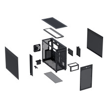Korpusas - ASUS Prime AP303 Mesh Midi Tower Micro ATX / ATX Juodas