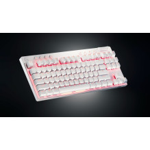 „Logitech G PRO X TKL“ žaidimų klaviatūra, belaidė RF su „Bluetooth“, QWERTY, JAV, tarptautinė, rausvai raudona „Logitech G PRO X TKL“ žaidimų klaviatūra, belaidė RF su „Bluetooth“, QWERTY, JAV, tarptautinė, rausvai raudona