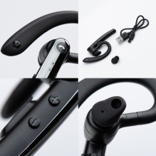 Wireless mono headset (ENC, Multipoint, BT 6.0 + EDR, 90mah) FORCELL Orion Slim black