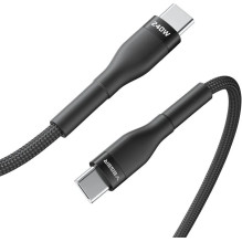 Cable Typ C to Typ C VEGER PD 5A 240W CC03 1,5 m black