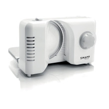 Virtuvės Prietaisas - SMAPP 393.5 Elektrinis Maisto Pjaustytuvas, Nerūdijančio Plieno Peiliai, 1-15 mm Storis, Balta