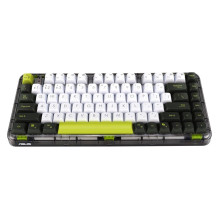 Belaidė Klaviatūra - ASUS KD201 Jelly75 Mechaninė, 82 Klavišai, USB Type-C, Volt Žalia