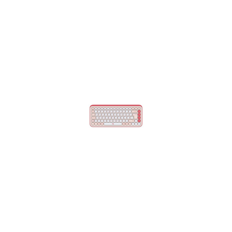 Logitech POP ICON Keys Rozowy