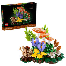 Konstruktorius - LEGO Botanicals 11505 Woodland Mushrooms, 806 Vnt., 190 mm (Aukštis), Žalia