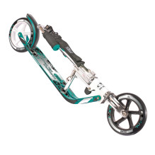 Scooter - Hudora BigWheel 205, 100 kg Maksimalus Apkrova, Reguliuojamos Vairo Rankenos, Turkuazinė
