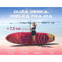 Pučiamas Irklentė - Skatinger Prana Meteor 350 cm, 195 kg Talpa, Raudona