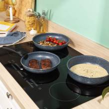 Russell Hobbs RH03297 Nightfall Stone 4-Piece Smart Clip Pan Set