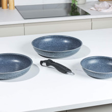 Russell Hobbs RH03293EU7 Nightfall Stone 4-Piece Smart Clip Fry Pan Set Russell Hobbs RH03293EU7 Nightfall Stone 4-Piece Smart Clip Fry Pan Set