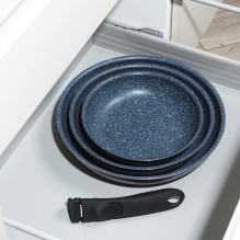 Russell Hobbs RH03293EU7 Nightfall Stone 4-Piece Smart Clip Fry Pan Set Russell Hobbs RH03293EU7 Nightfall Stone 4-Piece Smart Clip Fry Pan Set