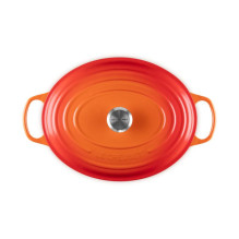 Virtuvės Indai - Le Creuset Signature Keptuvė 35cm 8.9L Ketaus Raudona