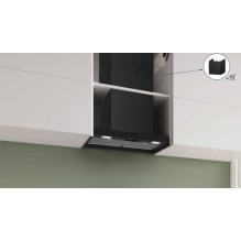 Virtuvės gaubtas - Bosch Serie 2 DBB63BC60 384 m³ / h, 3 greičiai, LED, juodas