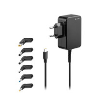 Tracer 47202 nešiojamojo kompiuterio įkroviklis Prime 65W universalus 7in1