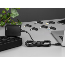 Tracer 47202 nešiojamojo kompiuterio įkroviklis Prime 65W universalus 7in1