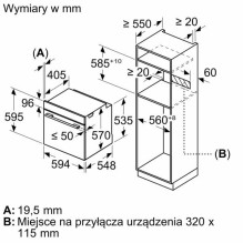 „Bosch Serie 4 HBA514BS3“ orkaitė, 71 l, 3400 W, juoda, nerūdijančio plieno „Bosch Serie 4 HBA514BS3“ orkaitė, 71 l, 3400 W, juoda, nerūdijančio plieno