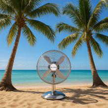 BLOW 12" / 30cm 50W Silver Metal Desk Fan
