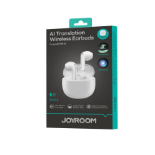 „Joyroom JR-FB1 Funpods“ belaidės „Bluetooth 6.0“ į ausis įdedamos TWS ausinės su dirbtinio intelekto funkcijomis – balt