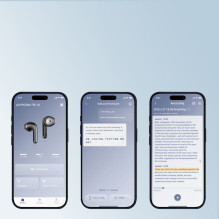 „Joyroom JR-FB1 Funpods“ belaidės „Bluetooth 6.0“ į ausis įdedamos TWS ausinės su dirbtinio intelekto funkcijomis – balt