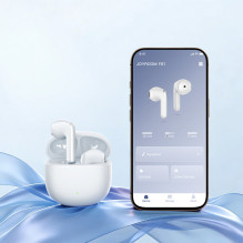 Joyroom JR-FB1 Funpods Bluetooth 6.0 In-Ear TWS Wireless Headphones with AI Functions - White