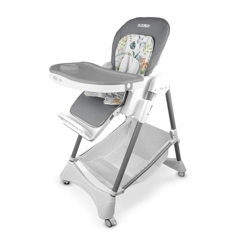Highchair - Neno Sedi Adjustable Height 5-Task Harness Foldable Grey