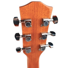 Gitaros - Akustinė Gitara V-Tone VEAG1 CE 4 / 4 Dreadnought Pušies Fanera Natūrali