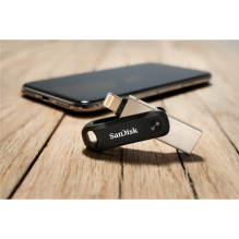 „SanDisk 00183589“ USB atmintinė 256 GB USB A tipo / „Lightning“ 3.2 kartos 1 (3.1 kartos 1) juoda, sidabrinė „SanDisk 00183589“ USB atmintinė 256 GB USB A tipo / „Lightning“ 3.2 kartos 1 (3.1 kartos 1) juoda, sidabrinė