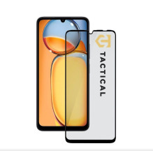 Taktinis „Xiaomi Redmi 13C“ / „Poco C65“ stiklinis 5D juodas dėklas