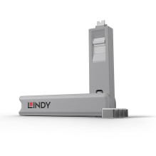 USB Priedas - LINDY USB C Prievado Blokatoriaus Rinkinys, 4 vnt. + raktas, ABS, Baltas
