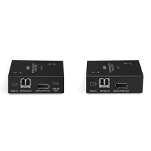 KVM Extender - LINDY Fiber Optic DisplayPort 1.2 and USB KVM Extender, 3840x2160 60Hz, 300 m