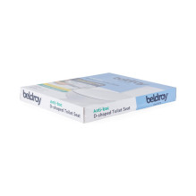 Beldray LA072771PEU7 Anti-bac D-shaped Toilet Seat, White