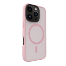 „Evelatus“ „Apple iPhone 16 Pro Hybird“ dėklas su „Magsafe PC+TPU“ rožinis