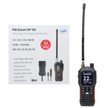 Portable CB radio station PNI Escort HP 102, multi standard, 4W, 12V, AM-FM, NRC, Dual Watch, Roger Beep, adjustable ASQ