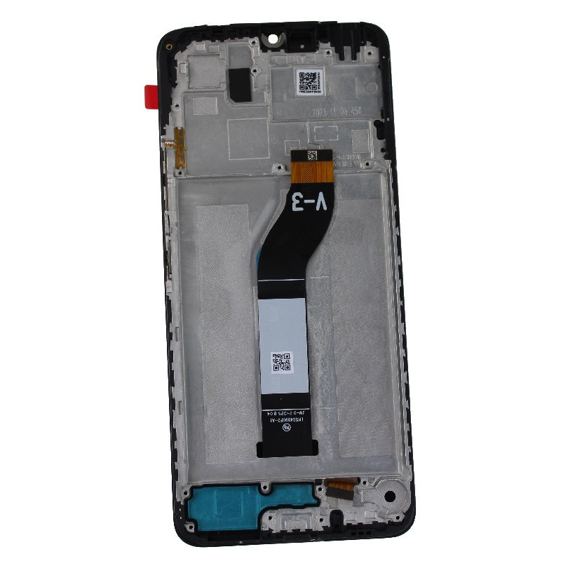 LCD screen Xiaomi Redmi 13C 5G with touch screen and frame Black original (service pack)