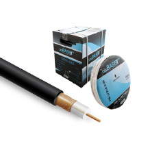 Video surveillance system cable, SIGHTUX, RG59, black, 100m, CCTV