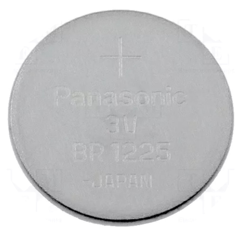 Baterija: ličio 3V BR1225, moneta ¨12x2.5mm 48mAh