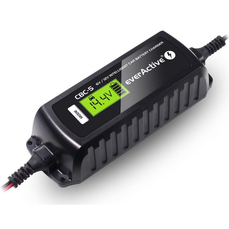 Intelligent Charger for car, motorcycle etc. batteries 6V and 12V, 3.8A max CBC-5