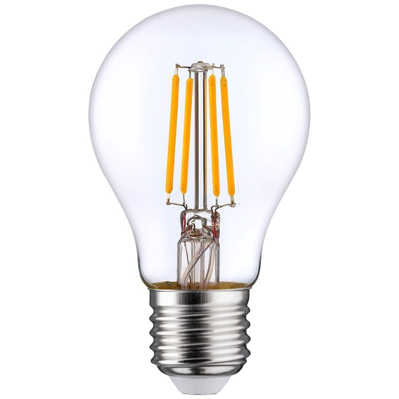 A60 LED FILAMENTINĖ LEMPUTĖ, DIMM, FL-A60-70105, 11 W, 1521 lm, 300°, E27, 2700 K, 220–240 V, reguliuojamo ryškumo LEDUR