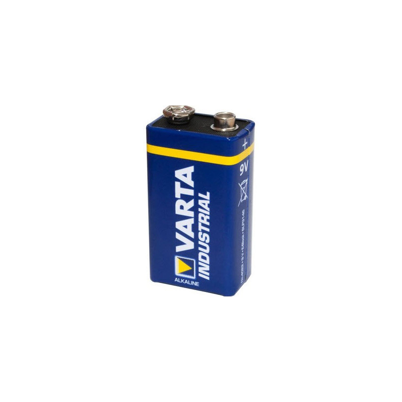 6LR61 / 9V baterijos Varta Industrial Alkaline MN1604 / 4022, pakuotėje po 1 vnt.