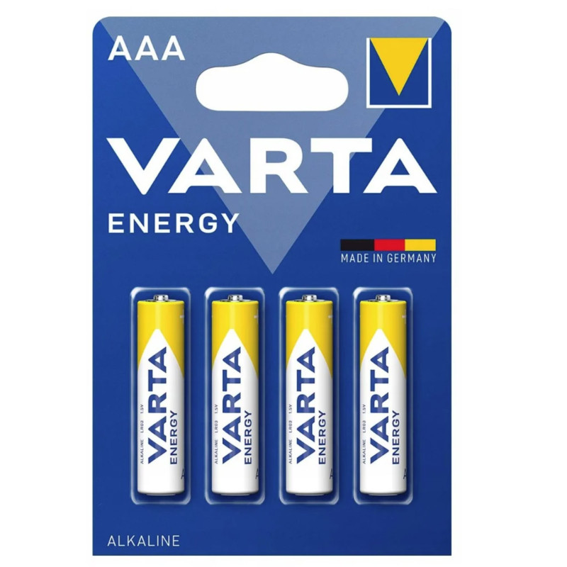 AAA / LR03 baterijos Varta Energy Alkaline MN2400 / 4103 pakuotėje po 4 vnt.