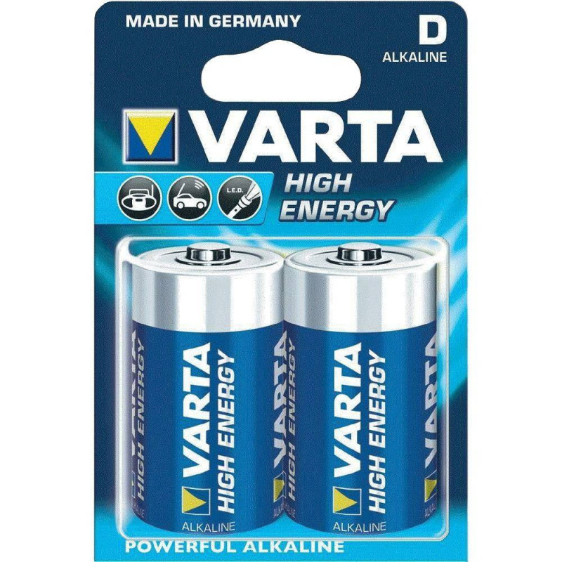 LR20 / D batteries Varta Energy Alkaline MN1300 / 4920 in a pack of 2 pcs.