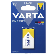 6LR61 / 9V baterijos Varta Energy Alkaline MN1604 / 4122 pakuotėje po 1 vnt.