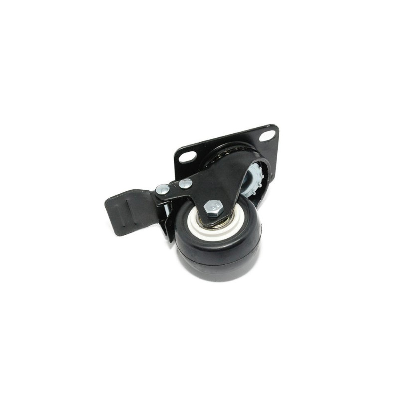 Caster with brake for cabinet