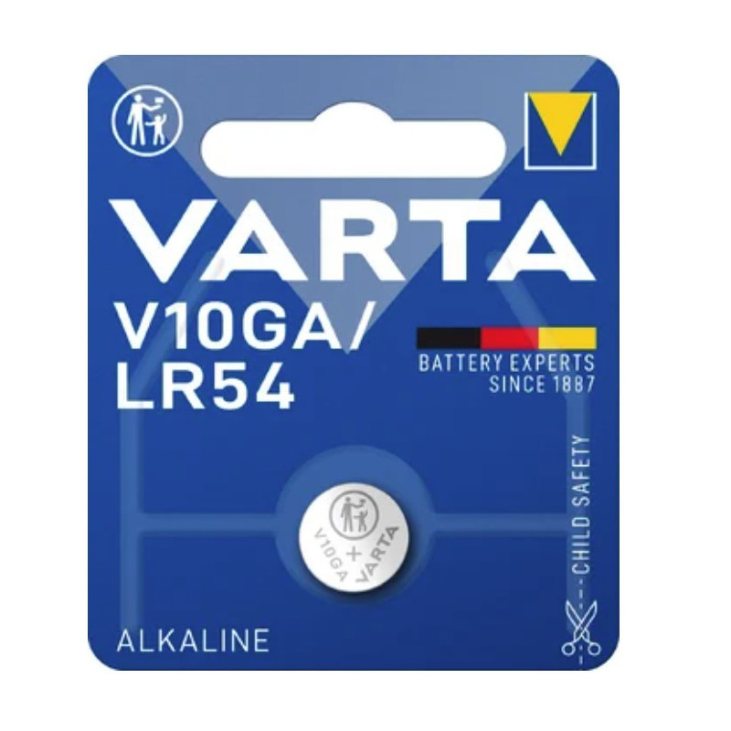 G10 batteries Varta Alkaline LR54 / 189 / 4274 in a package of 1 pc.